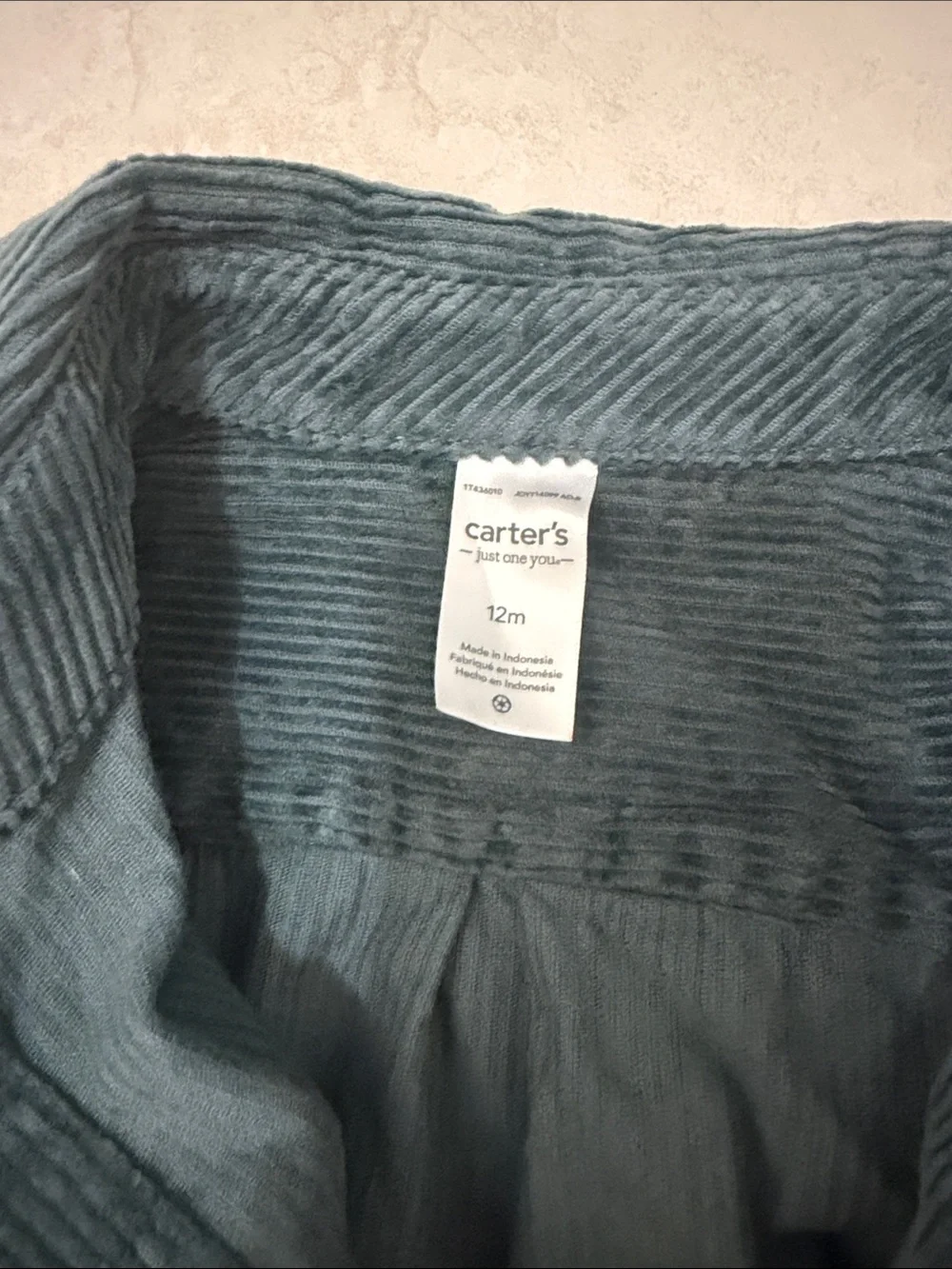 Carters soft corduroy